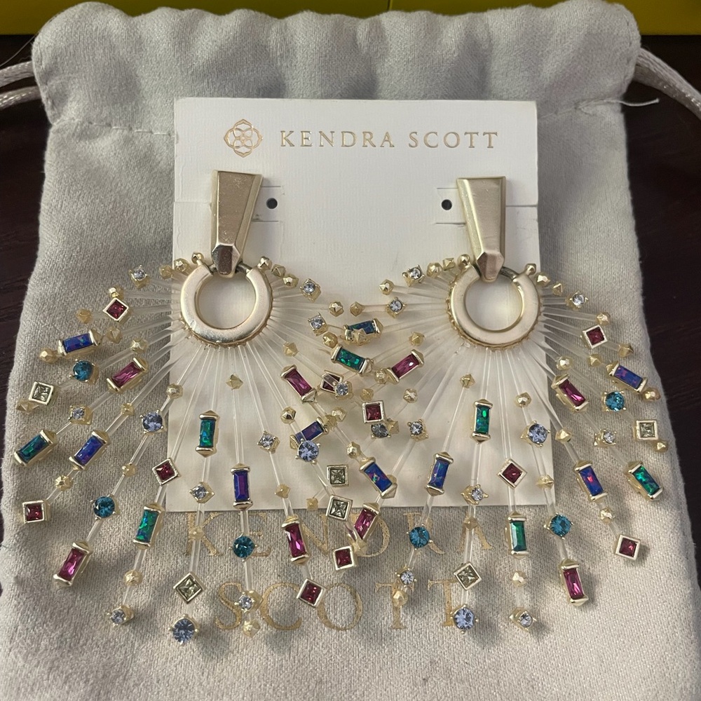 Kendra Scott Fabia Multicolor Sunray Drop Earrings
